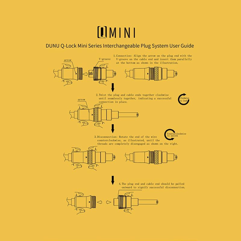Fanmusic DUNU Lyre Mini Earphone Cable 240-Strand High-Purity OCC Copper Wire MMCX/0.78 2PIN Connector (0.78mm)