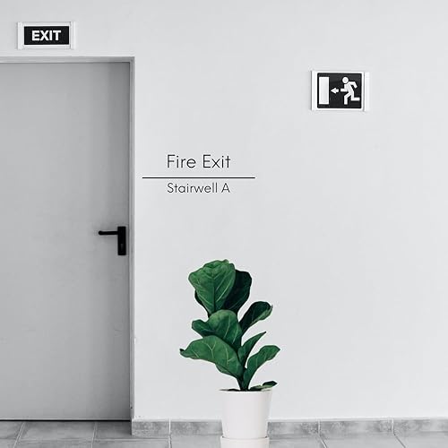 Miniatura 6 de Calcomanía de vinilo de dos líneas con nombre y título profesional para pared o puerta, de un solo color, con tu nombre y título, perfecta para tu