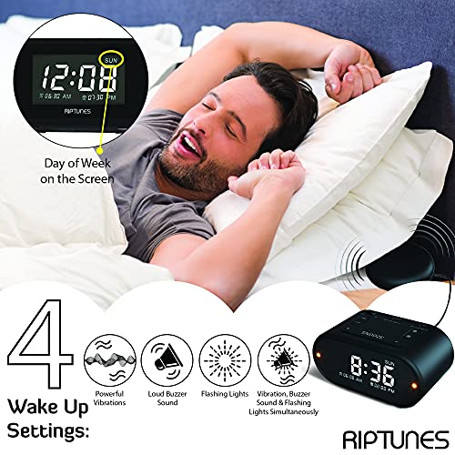 Riptunes WAV110K Loud Alarm Clock With Bed Shaker thumb #2