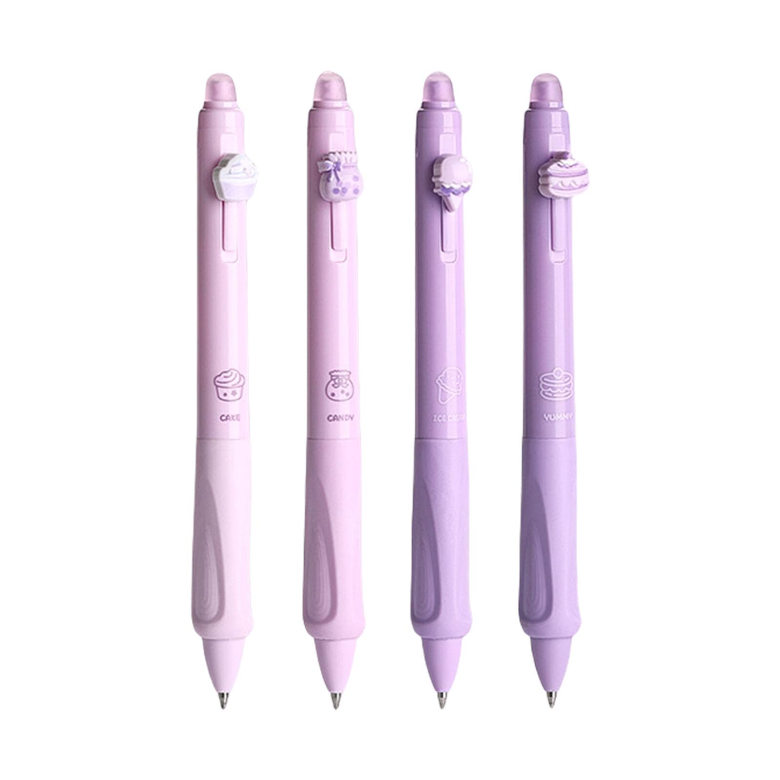 Buxuaaaa 4 Pcs Cartoon Panda Erasable Pen Gel Pen 0.5mm Neutral Gel Inks Writing Drawing