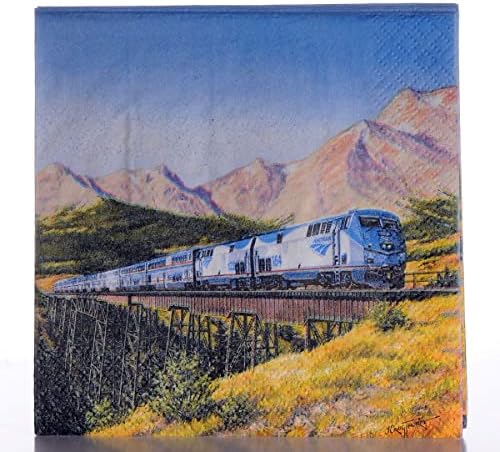 Amtrak Train Party Luncheon Napkins (16 ct)