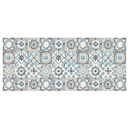 Vilber Gran Chef Kollar Alfombra, Vinilo y PVC, AZUL, 75 x 180 cm