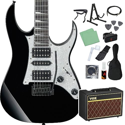 Ibanez RGV250 BK ブラック 初心者14点セット 【VOXアンプ付き】 エレキギター ストラトキャスタータイプ アイバニーズ