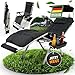 NatureLiving® Sonnenliege Liegestuhl klappbar- Robust, Faltbar & Wetterfest - Gartenliege mit Sonnendach für Garten und Balkon, Klappliege, Balkonliege, Outdoor Liege, Relaxliege, Belastbar 200kg