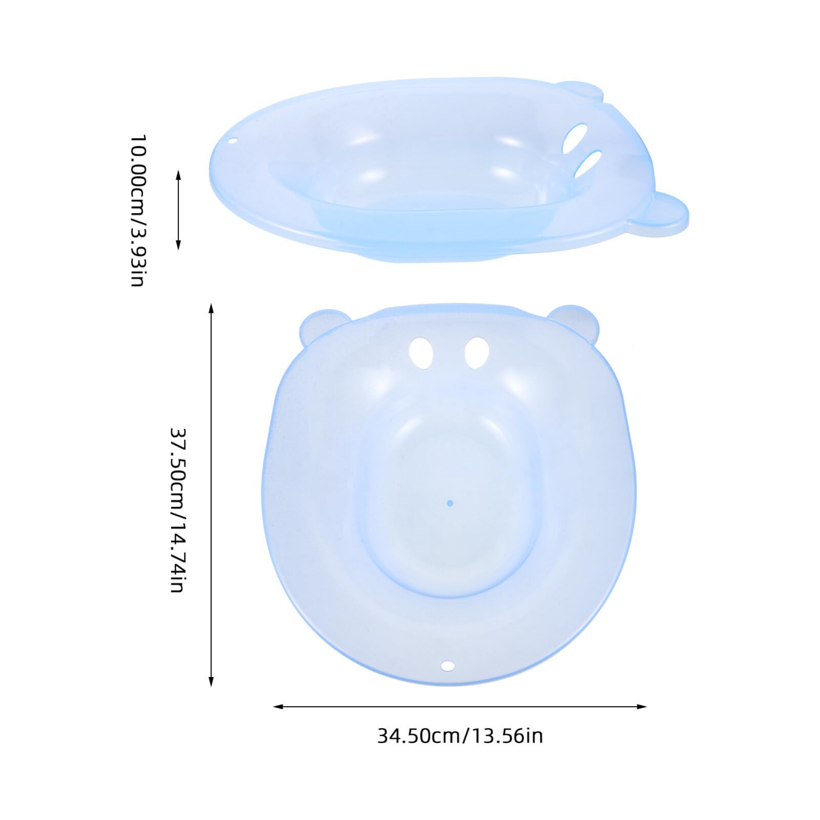 Healeved Sitz Bath, Sitz Bath for Hemorrhoids - Sitz Bath for Postpartum Care Toilet Sitz Bath Over The Toilet Perineals Soaking Bath Hip Wash Tub for Women Wider Seating Area Deeper Bowl