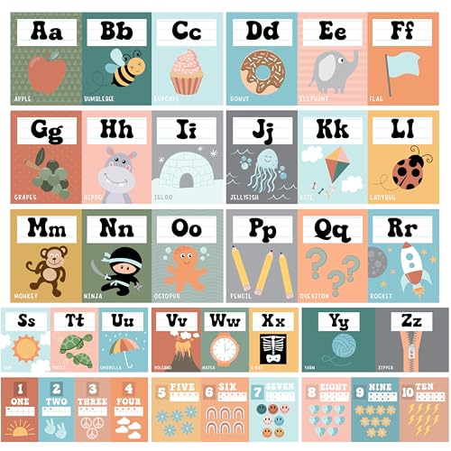 Tableau mural ABC et frise numérique pour l'apprentissage scolaire