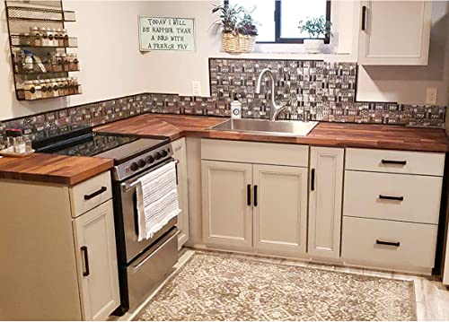 Blujellyfish Metallic Glass Mosaic Tiles Silver Gray 100% Glass Tile Water Resistant For Kitchen Backsplash Bathroom Shower Accent Wall Decor Tstgt151 (10 Square Feet) #TOP6