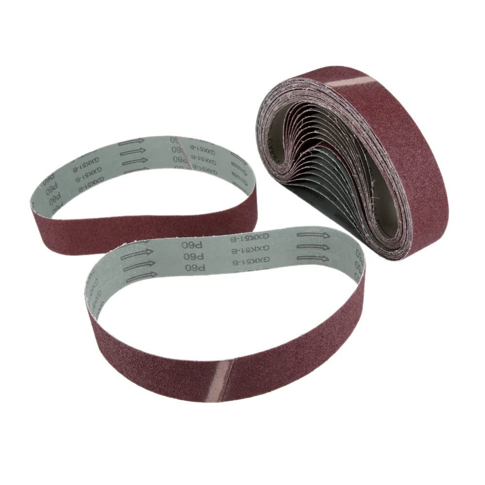 Taśma szlifierska, 20 szt. 50 * 686 mm Taśmy ścierne do szlifowania Papier ścierny do szlifierek taśmowych Szlifierka stołowa Narzędzie 40-600 Grit Akcesoria, 60 (Size : 600)