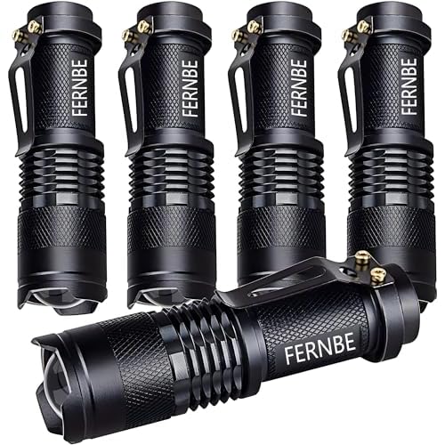 5 Pack SK-68 3 Modes Handheld Mini LED Flashlight