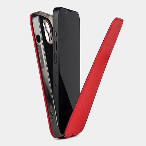 Miniatura 2 de Marcel Robert - Funda de piel tipo folio para iPhone 14 Plus - Compatible con MagSafe - Ultra fina - Fabricado en Francia - ROJO