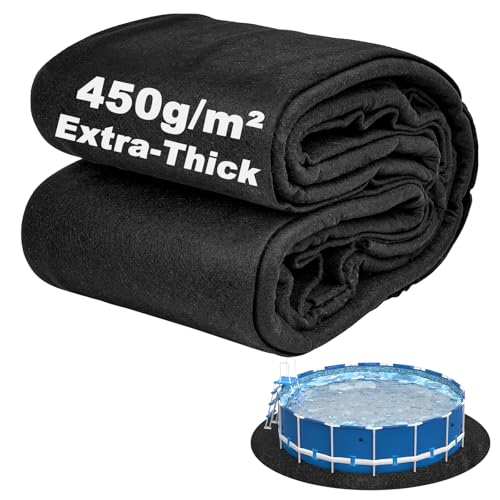Abimars pool liner pad, 12 ft round, black