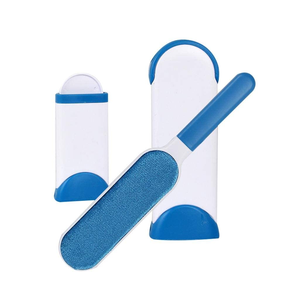 Agavo Pet Hair Remover Brush Lint Brush with Self Cleaning Base Lint