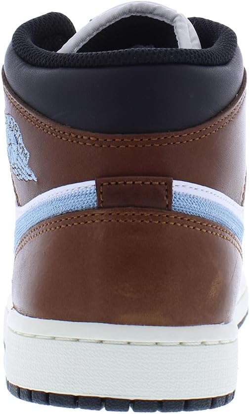 Jordan Men's Air Jordan 1 Mid SE Lifestyle Shoes in White/Brown
