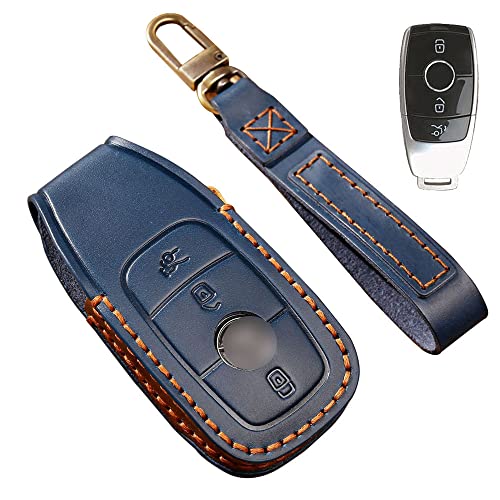 ベンツ キーケース Benz車用 スマートキーケース キーカバー 3ボタン 本革 レザー ベンツ専用設計 スマートキーカバー 高級 スタイリッシュ アクキーカバー キーホルダー BENZ Eクラス Sクラス CLS Coupe Cクラス Bクラス Aクラス