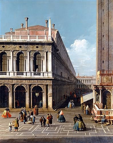 Canaletto image sur toile de Venise pour décoration murale grand salon
