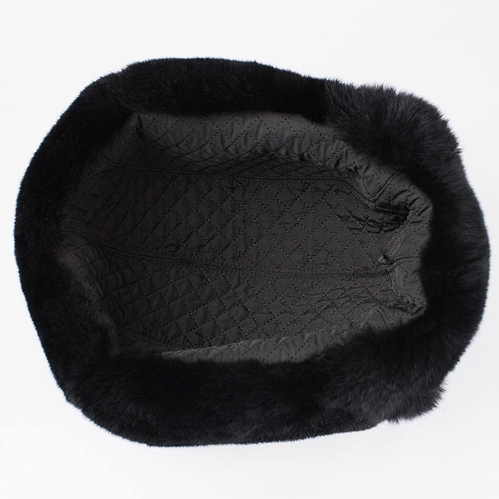 Outdoor Hunting Ski Hat Winter Leather Bomber Hat with Earflap Ushanka Trapper Hat for Men Women,A-XXL