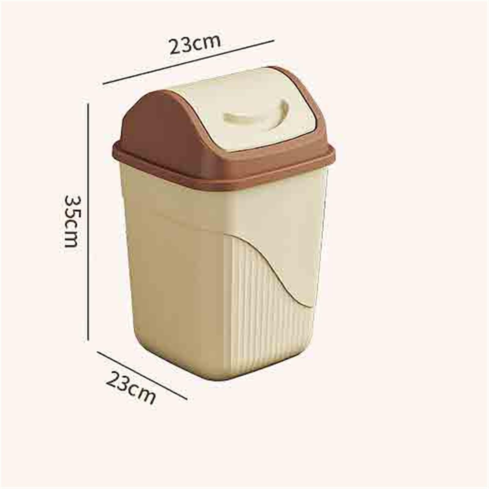 Papelera de baño Papelera Con Tapa, Baño, Cocina(Purple,Medio)