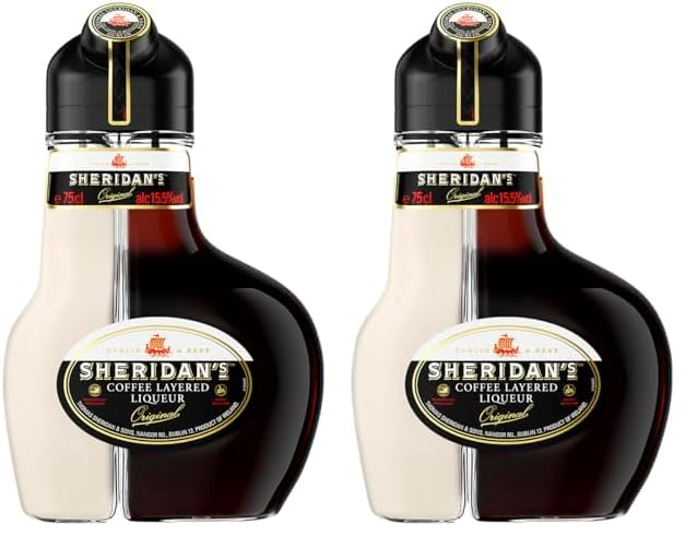 Sheridan's Crema de Licor Café y Chocolate Negro, 700 ml (Paquete de 2)
