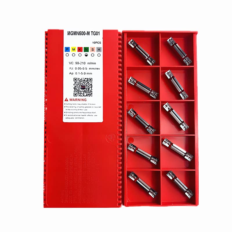 Insertos de carburo MGMN500 TG01 para herramientas de ranurado de aluminio y tronzado de metal MGEHL