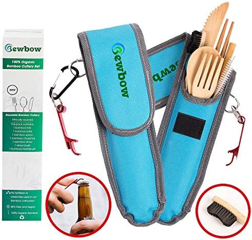 Bamboo Kitchen Utensils Set - 6 Pieces Eco-Friendly Wooden Spoons for Cooking - Wooden Utensils for Cooking - Organic Bamboo Utensils Set, Wooden Spatula Spoon for Cooking, Everyday Use