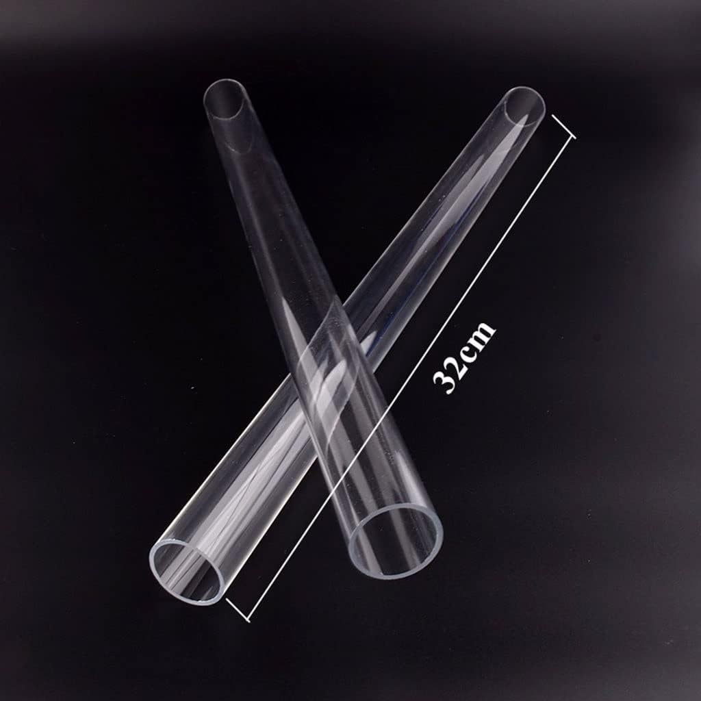Clear Acrylic Tube Transparent Aquarium, for Fish Tank Water Supply Pipe Garden Watering Fittings 32cm Long(Outer dia 75mm)