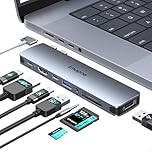 USB C Adapter for MacBook Pro, MacBook Air Adapter Multiport Accessories, 8 IN 2 Mac USB Adaptor with 4K HDMI, Thunderbolt 3, USB 3.0, USB 2.0, SD/TF, USB C Hub for MacBook Pro Air 2024/2023
