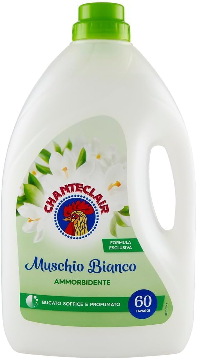 Chanteclair I Paquete de prueba concentrado de almizcle blanco detergente para la colada – Perfume para la colada – Suavizante – Saquitos perfumados – Jabón para lavar – 6 artículos del mismo aroma +