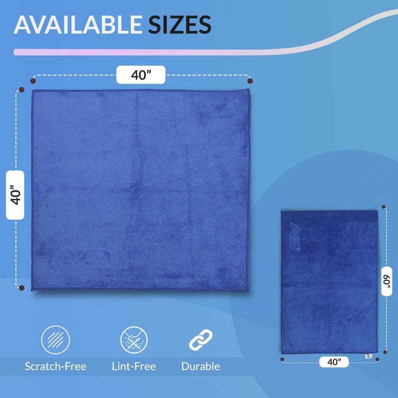 Image of Neodrift '400 GSM' Microfiber Cloth (Size - 40X40 Cm)(Set of 8 PC)(Colour - Blue)(Ultra Soft Cleaning Cloth for Car, Bike - Polishing, Detailing, Highly Absorbent)