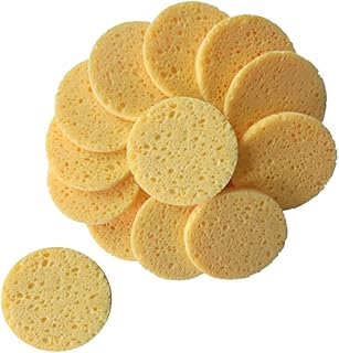 فوميز. 20 قطعة من ليفة الاستحمام لتنظيف الوجه، اسفنجة استحمام لازالة مكياج الوجه، اسفنجة تنظيف الوجه العميقة، اسفنجة تنظيف الوجه، وسادة مستديرة من لب الخشب والقطن المضغوط، اسفنجات مضغوطة