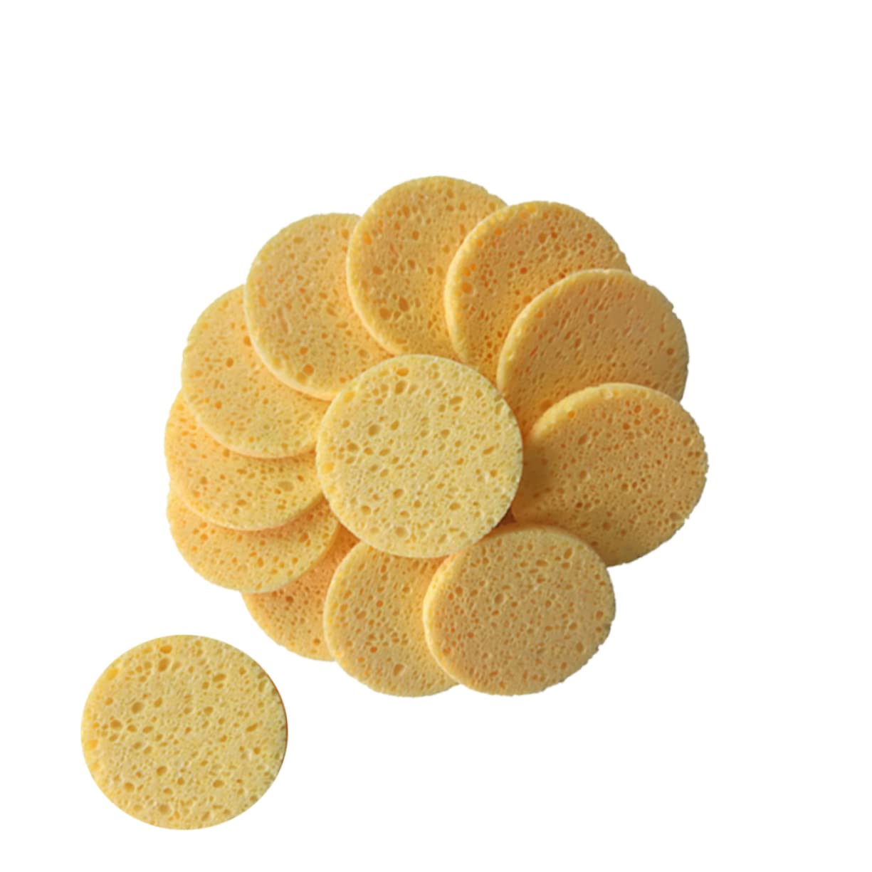 HAPINARY Soft Makeup Remover Pads 20pcs Face Cleansing Sponge Cotton Rounds for Daily Use