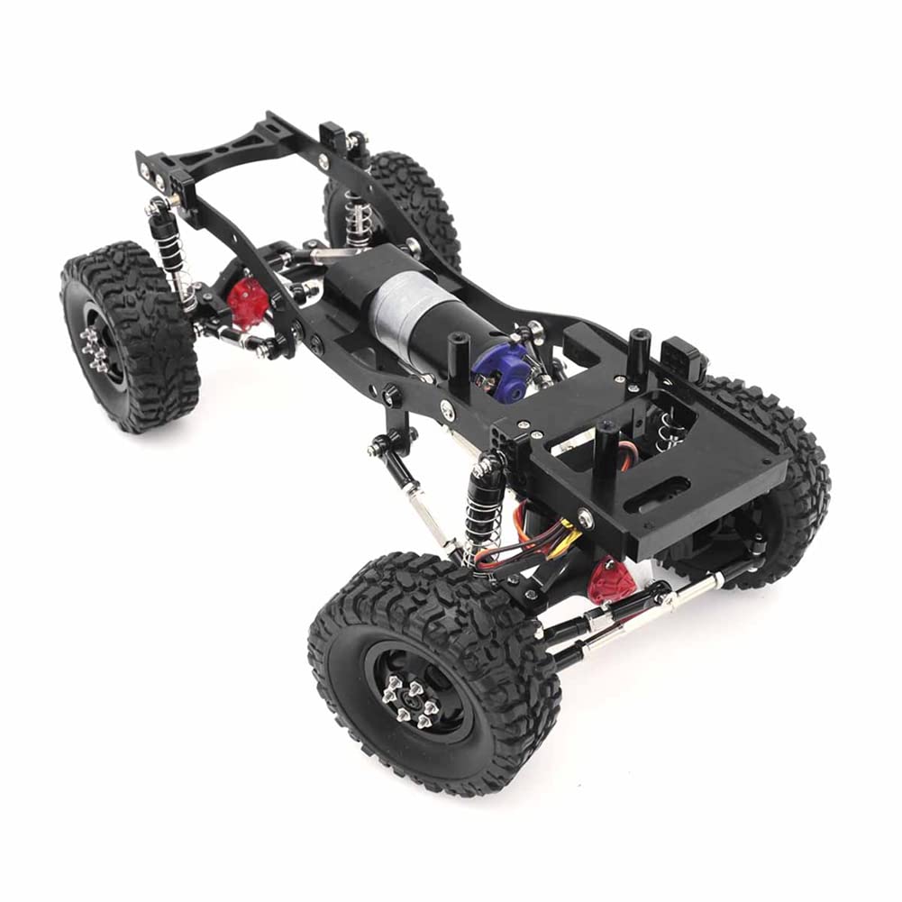 Metall-Vorder- und Hinterachsen-Set für C14 C24 C34 C44 B14 B24 1/16 RC Car Upgrades Teile ZubehöR, Schwarz