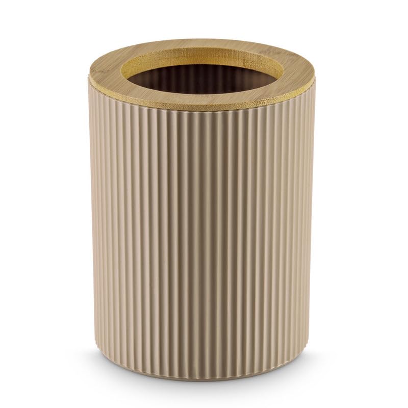 Image of Freelance Portofino ABS Dustbin for Home, Cappuccino - Open Tabetop /Counter Top Table Bin - For Kitchen /Bathroom /Bedroom /Office /Washroom /Toilet - Small Size Garbage /Waste /Dust Bins /Dust Bin /Trash Can