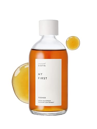 SIORIS My First essener 3.38 fl.oz. 3.4 fl oz Korean Skin Care - Tónico de esencia húmeda y nutritiva a base de artemisa de té verde orgánico para