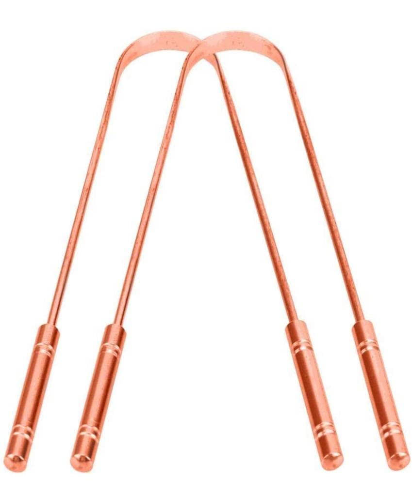 2 Piece Tongue Cleaner for Men and Women, Adults Pure Copper Tongue