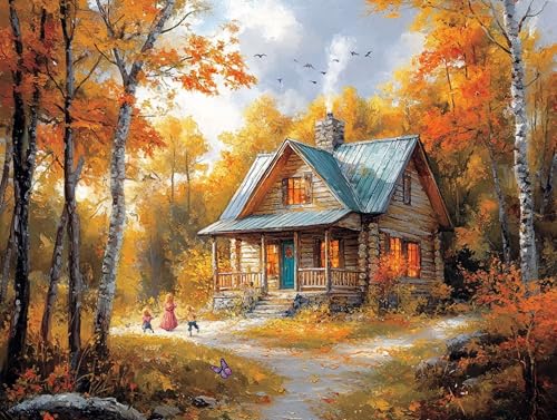 Diamond Painting Maison En Bois | Créez des souvenirs complices en famille autour de l'art