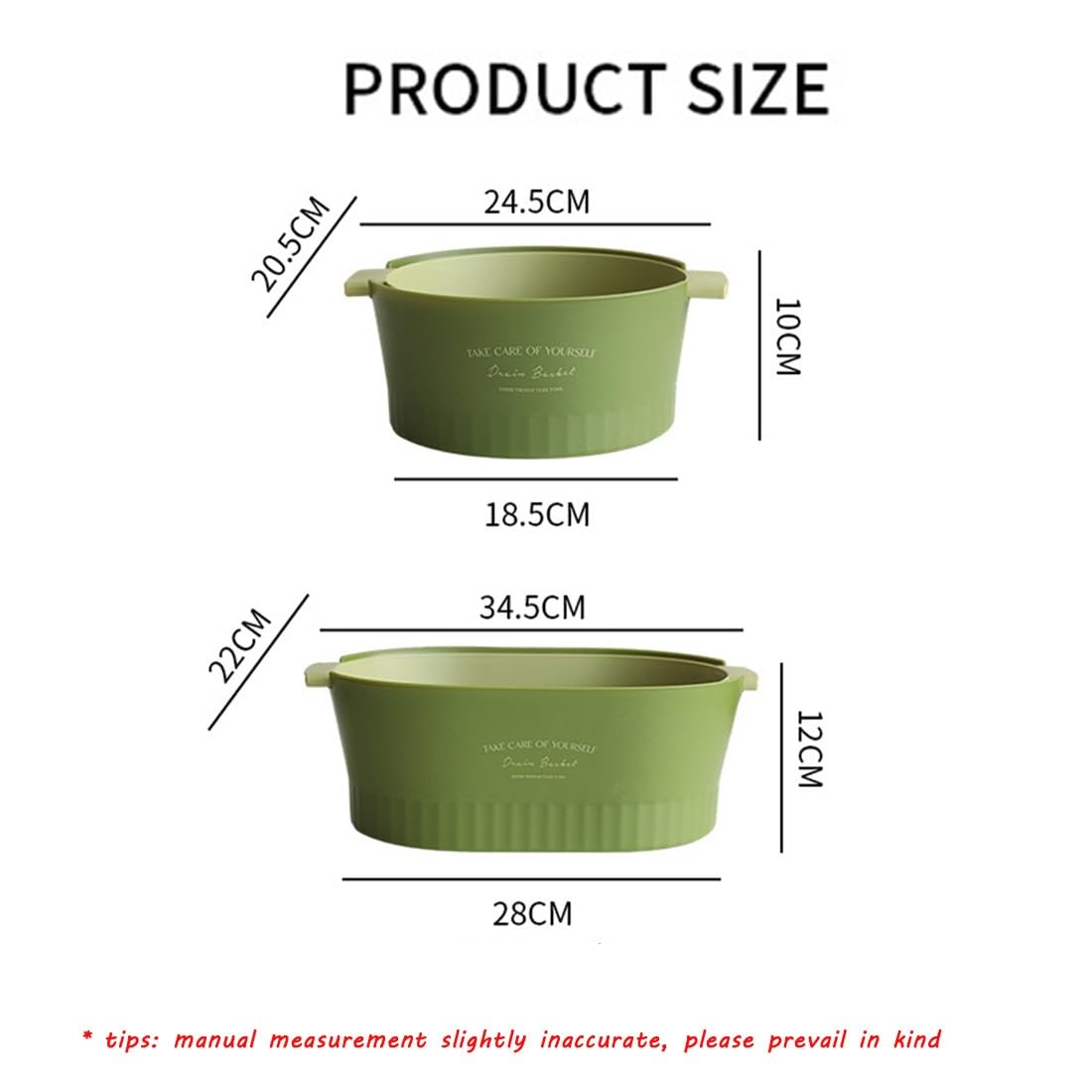 Mini Scolapasta A Doppio Strato Per Lavare Verdure E Frutta, Con Manico E Gancio Appendiabiti, In Plastica BPA-free, Beige, 19,5x12x6 Cm