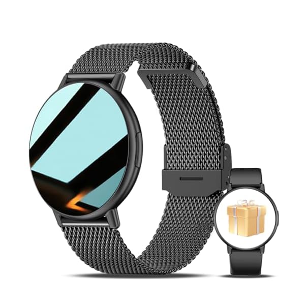 FILIEKEU Smartwatch Men Women Bluetooth Call 1.39″ Full Touch Screen Lady Watches Waterproof Sport Fitness Tracker Heart Rate Sleep Pedometer Monitor Men’s Black silicone Smart Watches for Android iOS