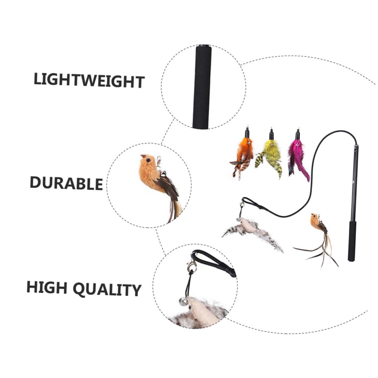 POPETPOP Juguetes para Gatos para Gatitos Juguete Duradero Forma para Gatos para Interiores o Jardín