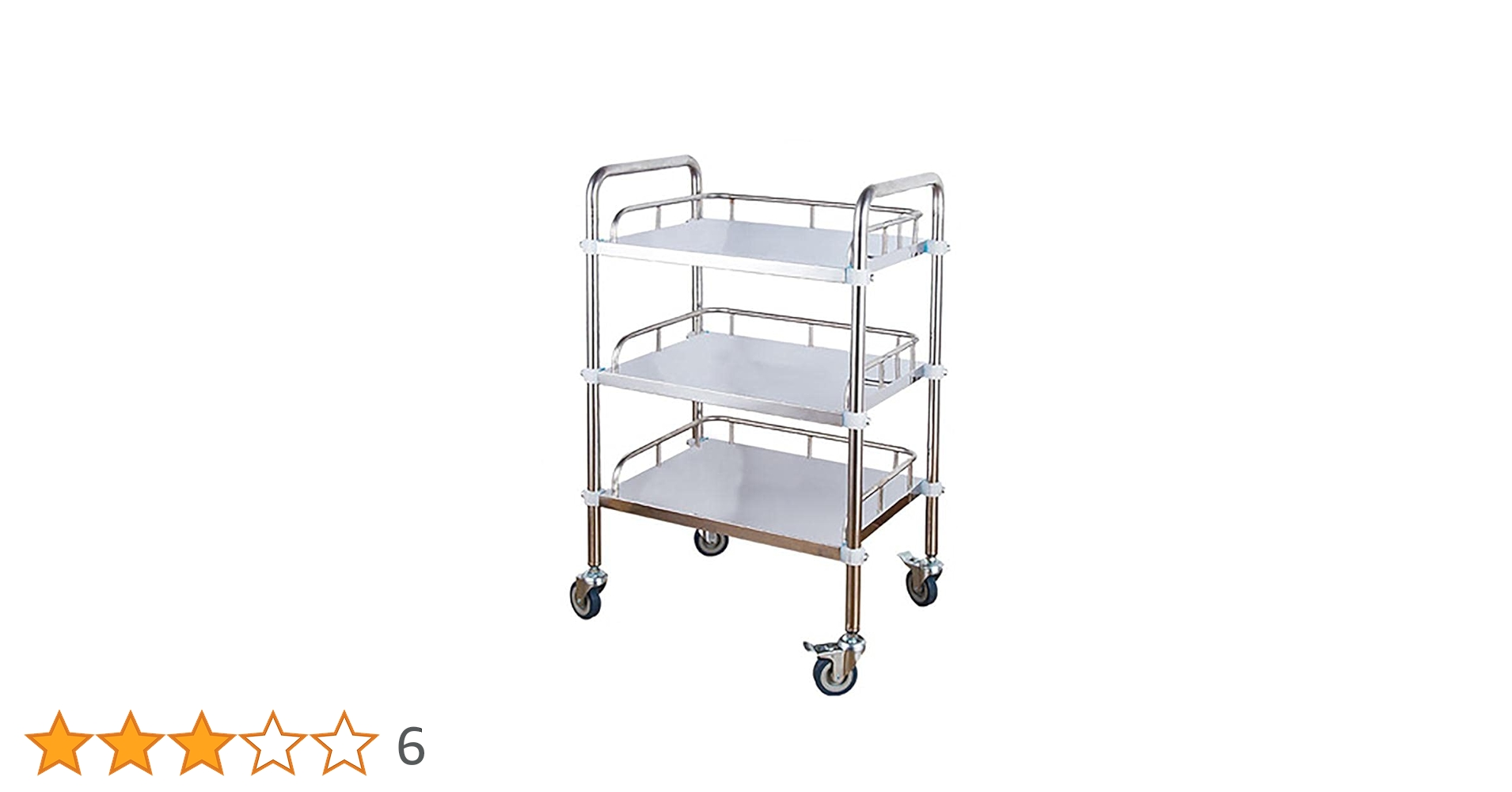 Amazon｜ステンレス ワゴン サ医療ービス カート 3段 組立式