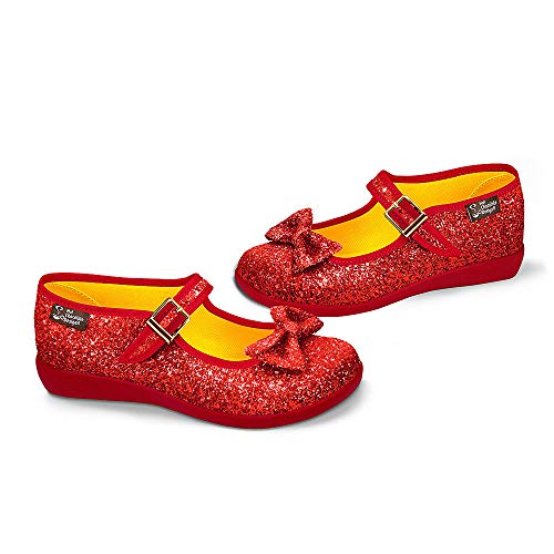 Image of Hot Chocolate Design Women's Mary Jane Flat Shoes - Mary Jane Flat Dress Shoes with Non-Marking Rubber Sole Adjustable Buckle-Strap, Adjustable Buckle-Strap and Cushioned Inner Sole with Arch Support