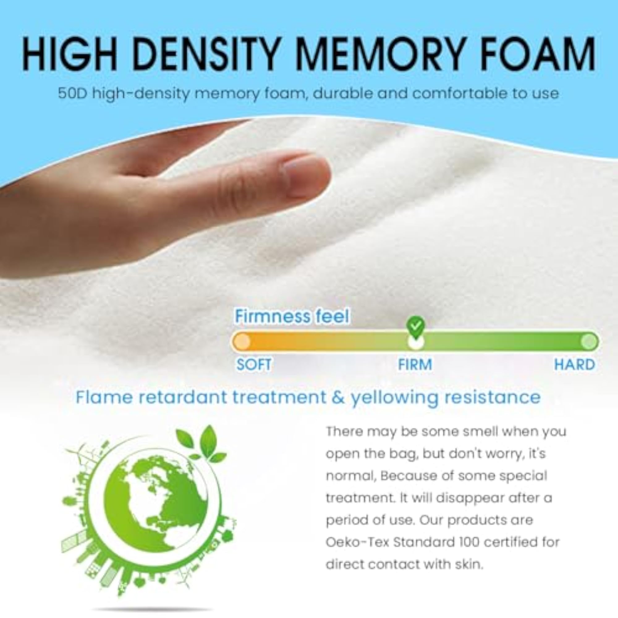 2Pcs Arm Rest Cushion for Chair, Memory Foam