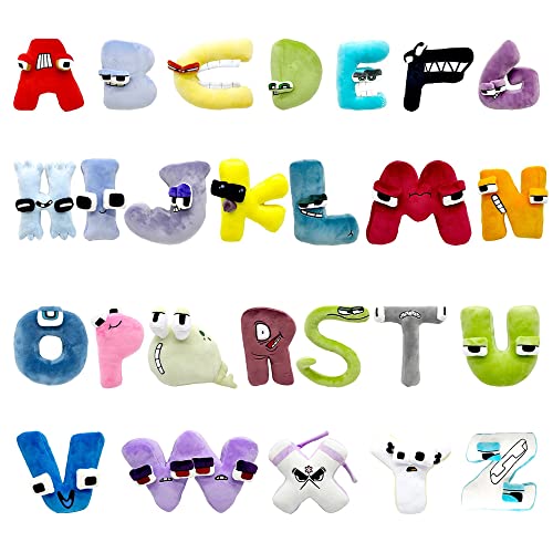 YYDCHH 26pcs Alphabet lore Plush - Alphabet lore plushies- Funny Stuffed Figure Doll for Kids and Ad