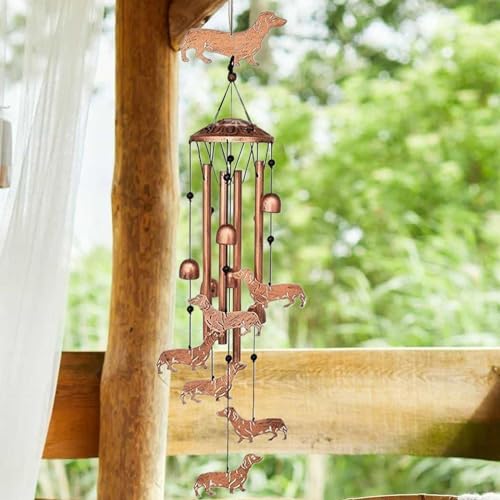 Campanilla de viento de perro para terrazas sin vida y apagadas 4