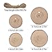 Rodajas de Madera,Zliger 15x 3-4cm con Agujero & 15x 3-4cm Non Perforado...
