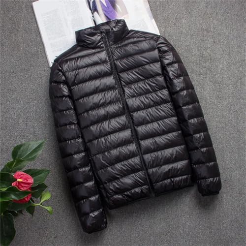 Winter Light Thin Down Jacket Men's Hooded Short Coat Lightweight Slim Coat Down Jackets Outwear3