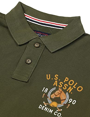 Image of U.S. Polo ASSN. Men Cotton Solid Regular Fit T-Shirt