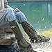 Rain Shoe Covers, Reusable Waterproof Rain Cover for Shoes, Non-Slip PVC Snow Boot Covers for Men and Women (Green, XL)