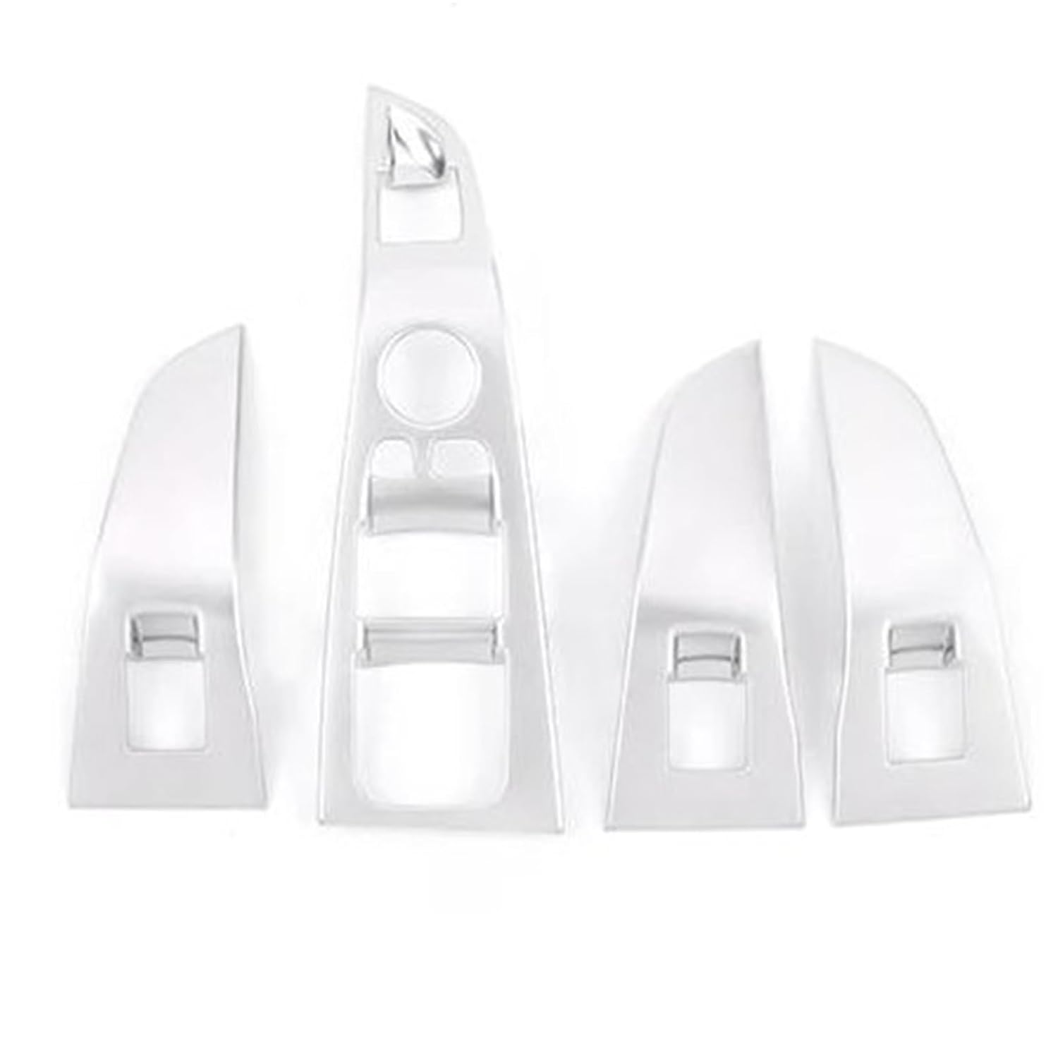 Decoration Interior Car Styling for BMW X5 G05 X7 G07 2019-2022 LHD Window Glass Lift Switch Panel Armrest Trim Cover Interior(Silver 4pcs)