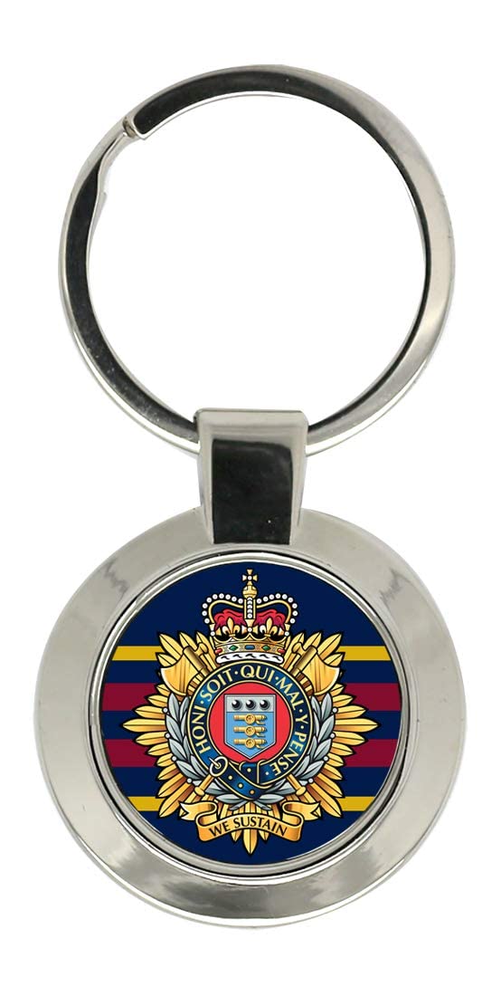 Giftshop Uk Unisex Silver Coloured Metal Royal Logistics Corps, British Army Key Ring