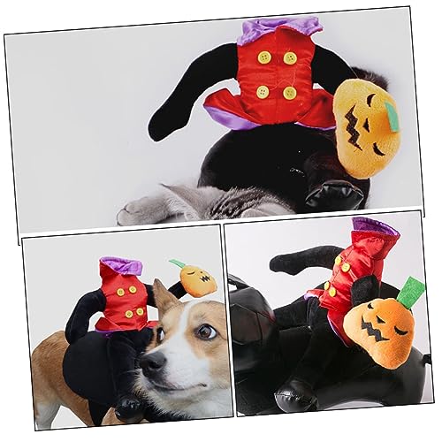 Disfraz Halloween para perro diseño calabaza cosplay miniatura 3